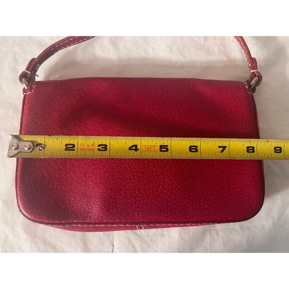 Kate Spade small red leather shoulder bag purse. - Picture 9 of 12